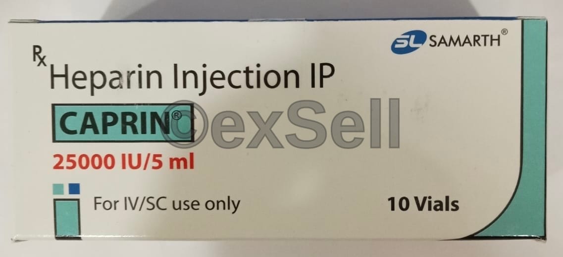 Caprin 25000IU Injection 25000IU Injection – Heparin (25000IU)