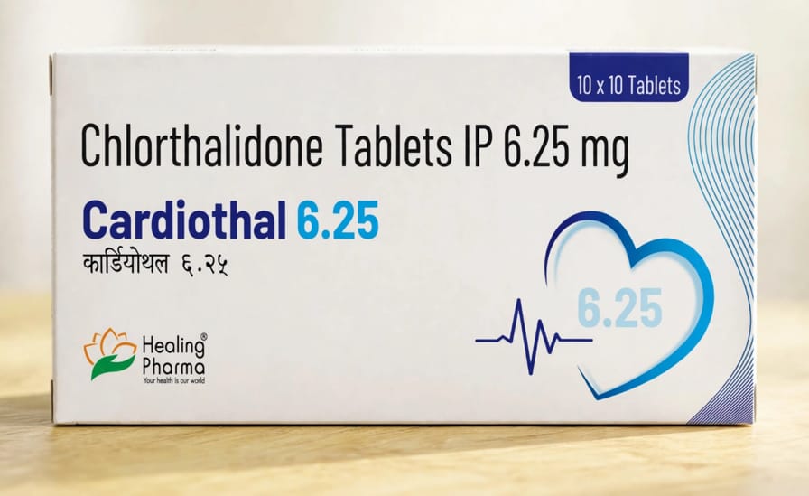 Cardiothal 6.25 6.25mg Tablets – Chlorthalidone 6.25 mg