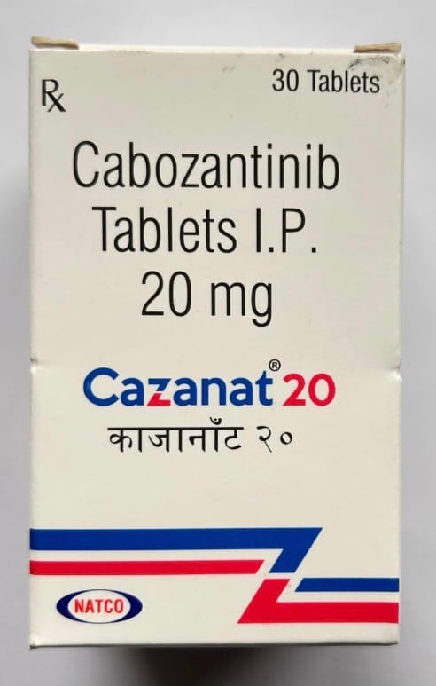 Cazanat 20mg Tablet 20mg Tablet – Cabozantinib (20mg)