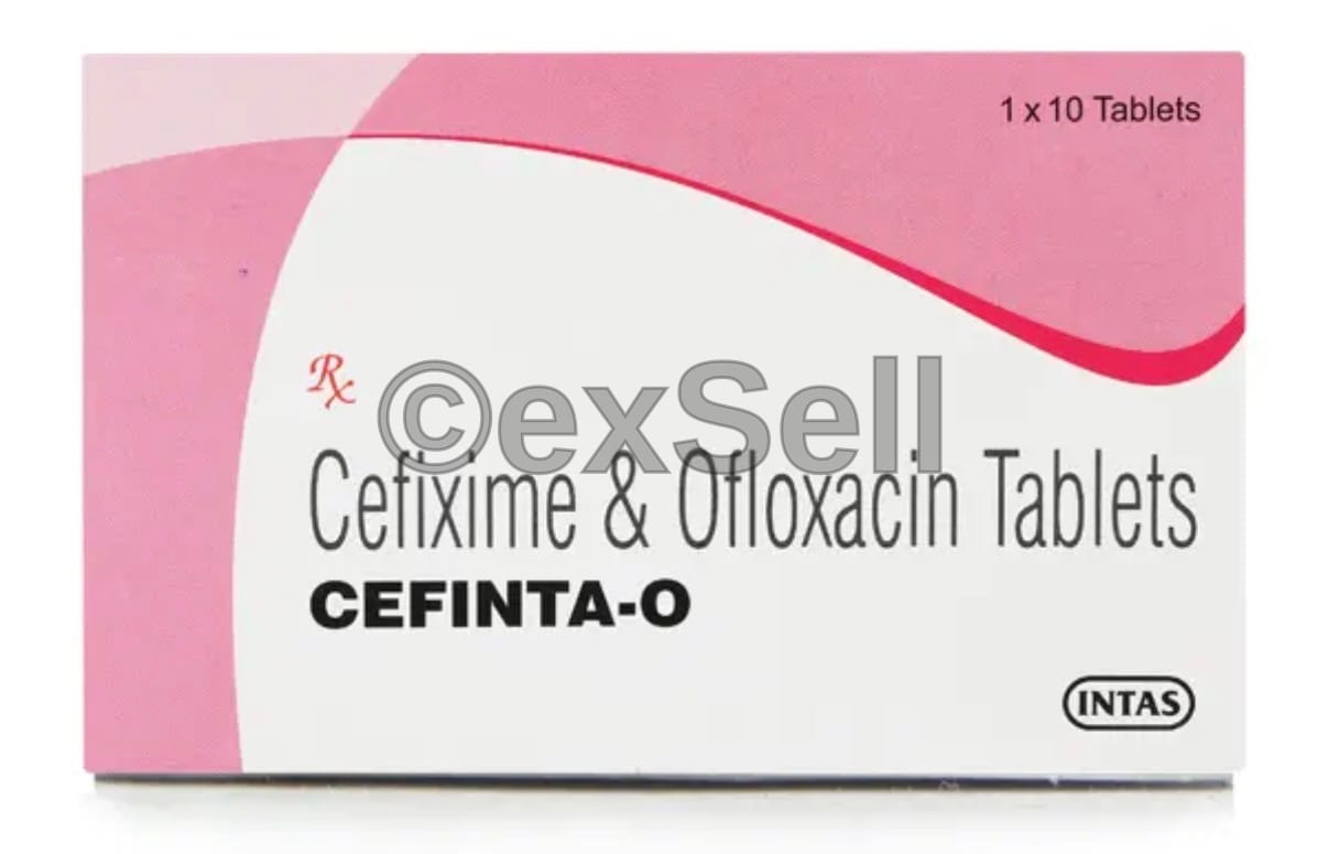 Cefinta O Tablet 200 mg + 200mg Tablet – Cefixime (200mg) + Ofloxacin (200mg)