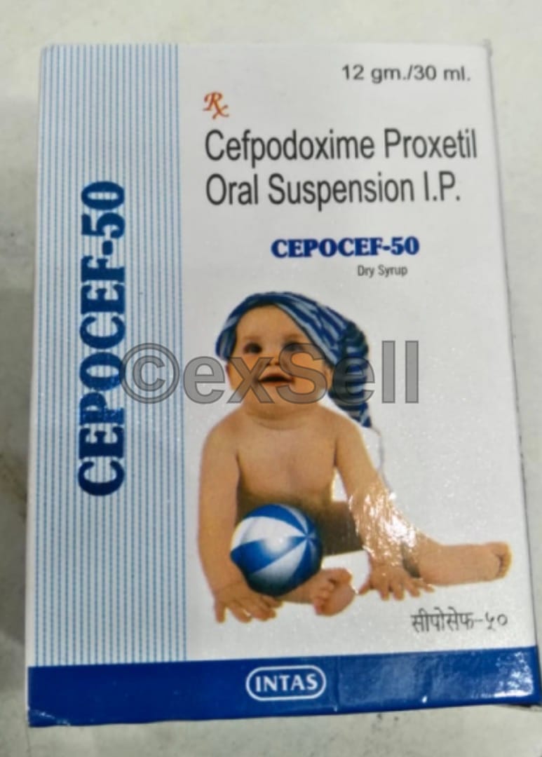 Cefocef 50mg Dry Syrup 50 mg Dry Syrup – Cefpodoxime Proxetil (50mg)