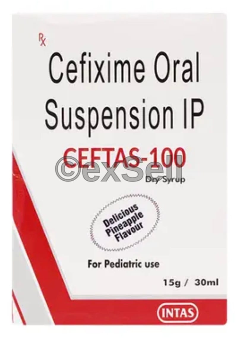 Ceftas 100mg/5ml Suspension 100mg/5ml Dry syrup – Cefixime (100mg/5ml)