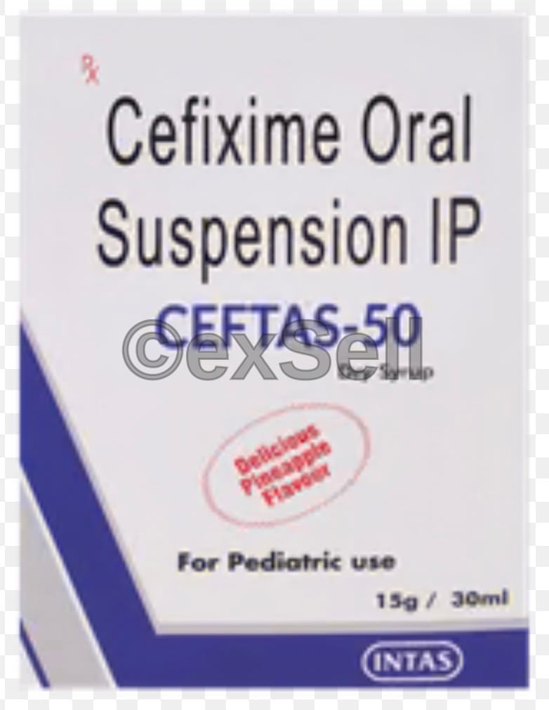 Ceftas 50 Dry Syrup 50 mg Dry Syrup – Cefixime (50mg)