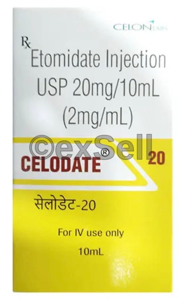 Celodate 20 Injection 2mg/ml) Vial – Etomidate (2mg/ml)