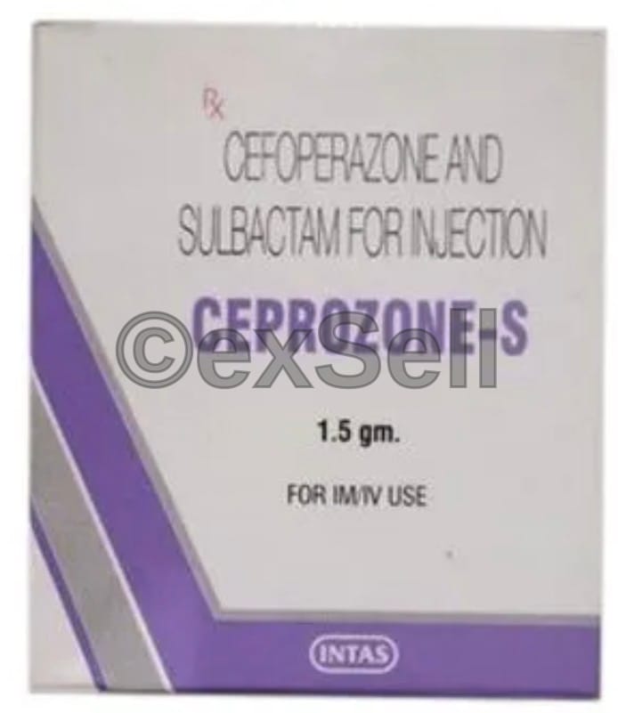 Ceprozone S 1.5gm Injection 1500mg Injection – CEFOPERAZONE-500MG + SULBACTAM-500MG