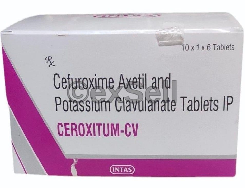 Ceroxitum CV 500mg/125mg Tablet 500mg + 125mg Tablet – Cefuroxime (500mg) + Clavulanic Acid (125mg)