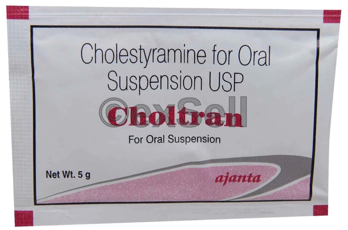 Choltran Powder for Oral Suspension 4gm Oral Suspension – Cholestyramine (4gm)