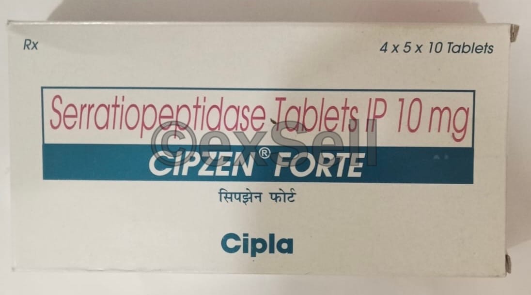 Cipzen Forte Tablet 10 mg Tablet – Serratiopeptidase (10mg)