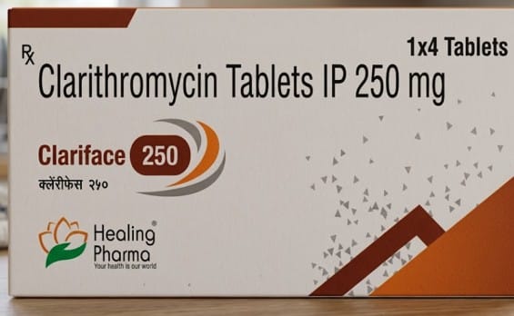 Clariface 250 250mg Tablet – Clarithromycin (250 mg)