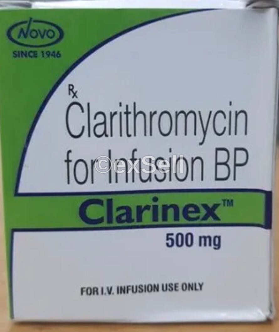 Clarinex 500mg Injection 500 mg Injection – Clarithromycin (500mg)