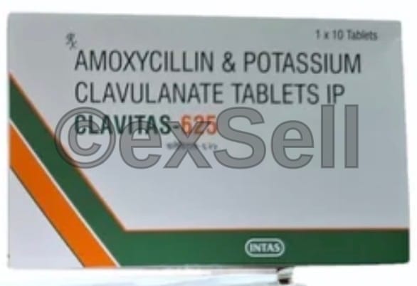 Clavitas 500mg/125mg Tablet 500mg/125mg Tablet – Amoxycillin (500mg) + Clavulanic Acid (125mg)