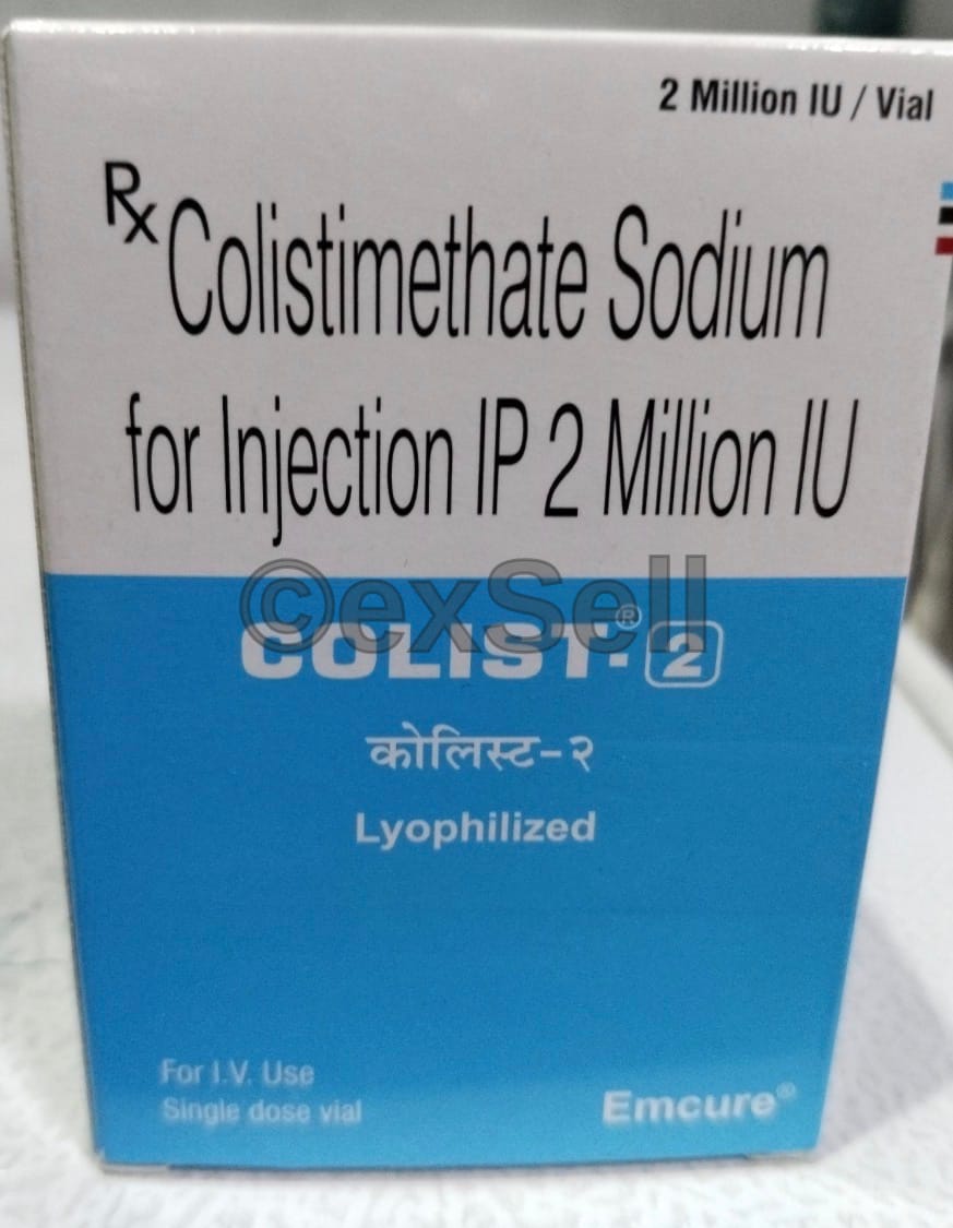 Colist 2MIU Injection 2IU Injection – Colistin Sulphate (2Million IU)
