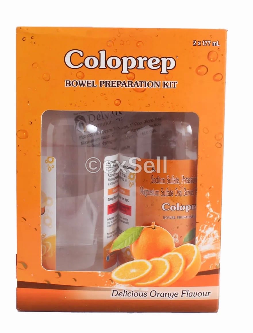 Coloprep Bowel Preparation Kit 177 ml Bottle – Sodium Sulphate (17.5gm) + Potassium Sulphate (3.13gm) + Magnesium Sulphate (1.6gm)