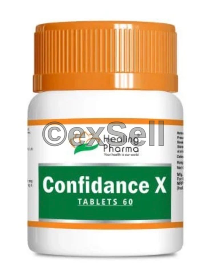 Confidance X Tablet Combiantion Tablet – Ashwangandha (78 Mg) + Gokshura (38 Mg) + Kapikacchu (20 Mg) + Kokilaksha (38 Mg) + Leptadenia Reticulata (38 Mg) + Shaileyam Parmelia Perlata (20 Mg) + Svarnavanga (20 Mg) + Vanya Kahu (20 Mg) + Vriddhadaru Argyreia Speciosa (38 Mg)