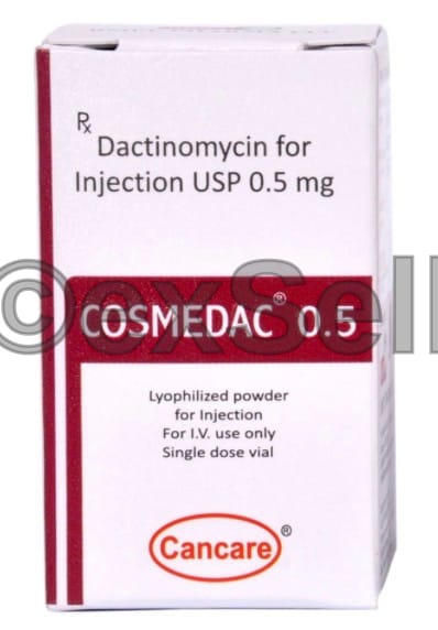 Cosmedac 0.5mg Injection 0.5mg Vial – Dactinomycub (0.5mg)