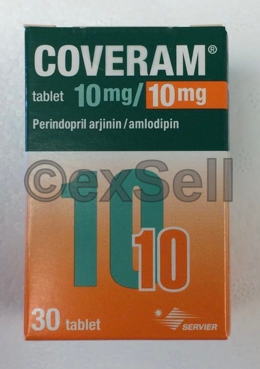 Coveram 10 mg/10 mg Tablet 10mg/ 10 mg Tablet – Perindopril arginine 10mg /Amlodipine 10 mg