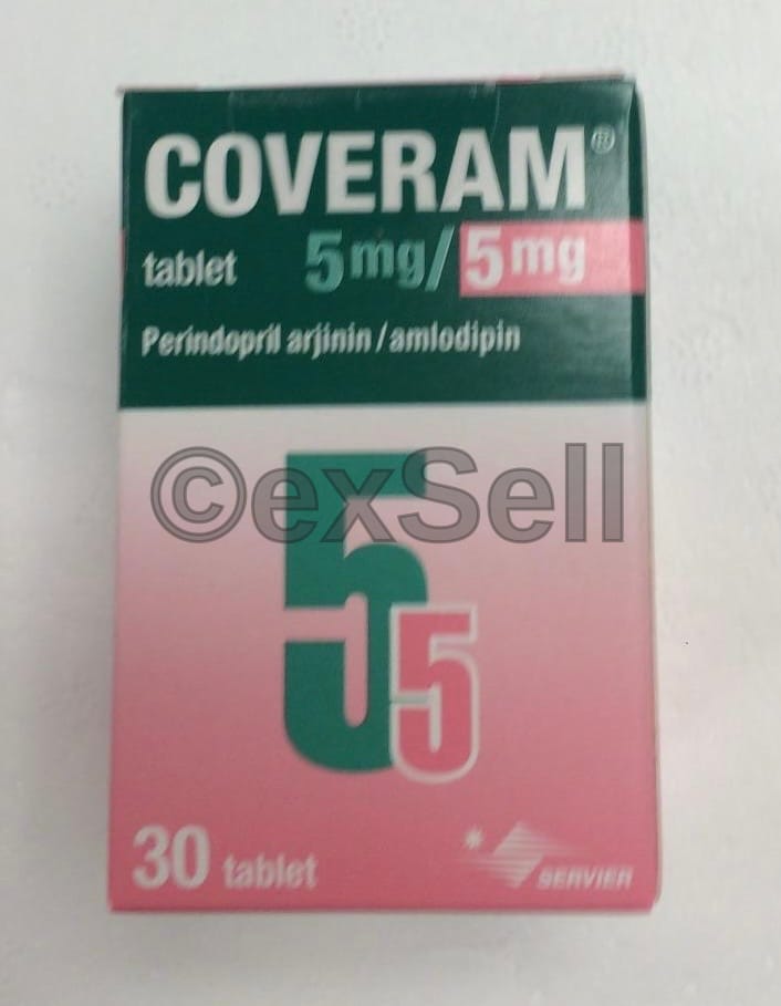 Coveram 5 mg/5 mg Tablet 5mg/ 5 mg Tablet – Perindopril arginine 5mg /Amlodipine 5 mg