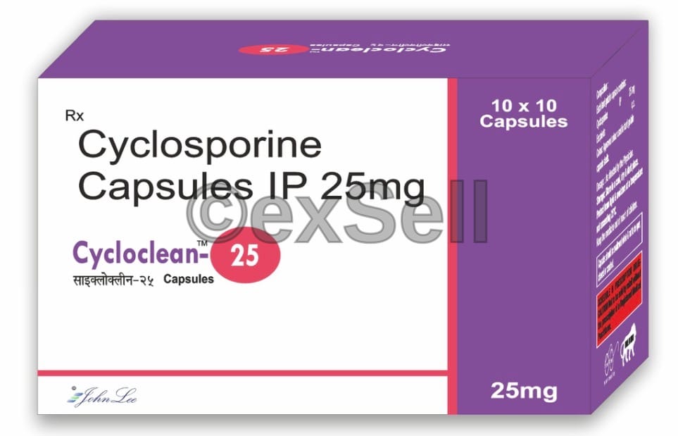 Cycloclean 25mg Capsule 25mg Capsule – Cyclosporine (25mg)