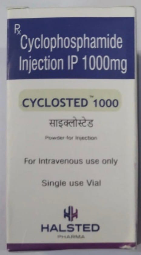 Cyclosted 1000mg Injection 1000mg Vial – Cyclophosphamide (1000mg)