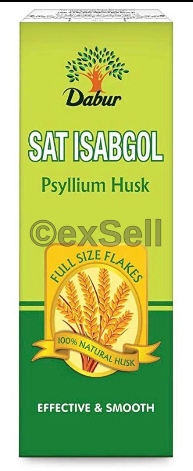 Dabur Sat Isabgol Psyllium Husk 180 gm Powder – Psyllium Husk