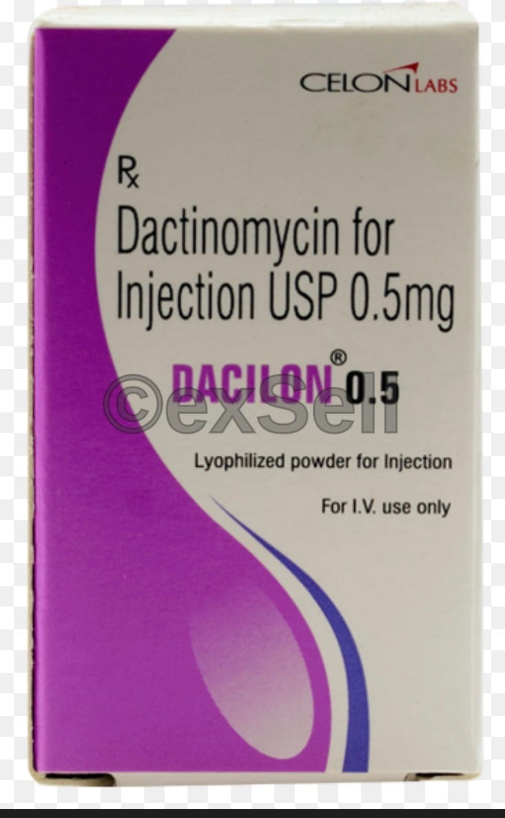 Dacilon 0.5mg Injection 0.5 mg Injection – Dactinomycin (0.5mg)