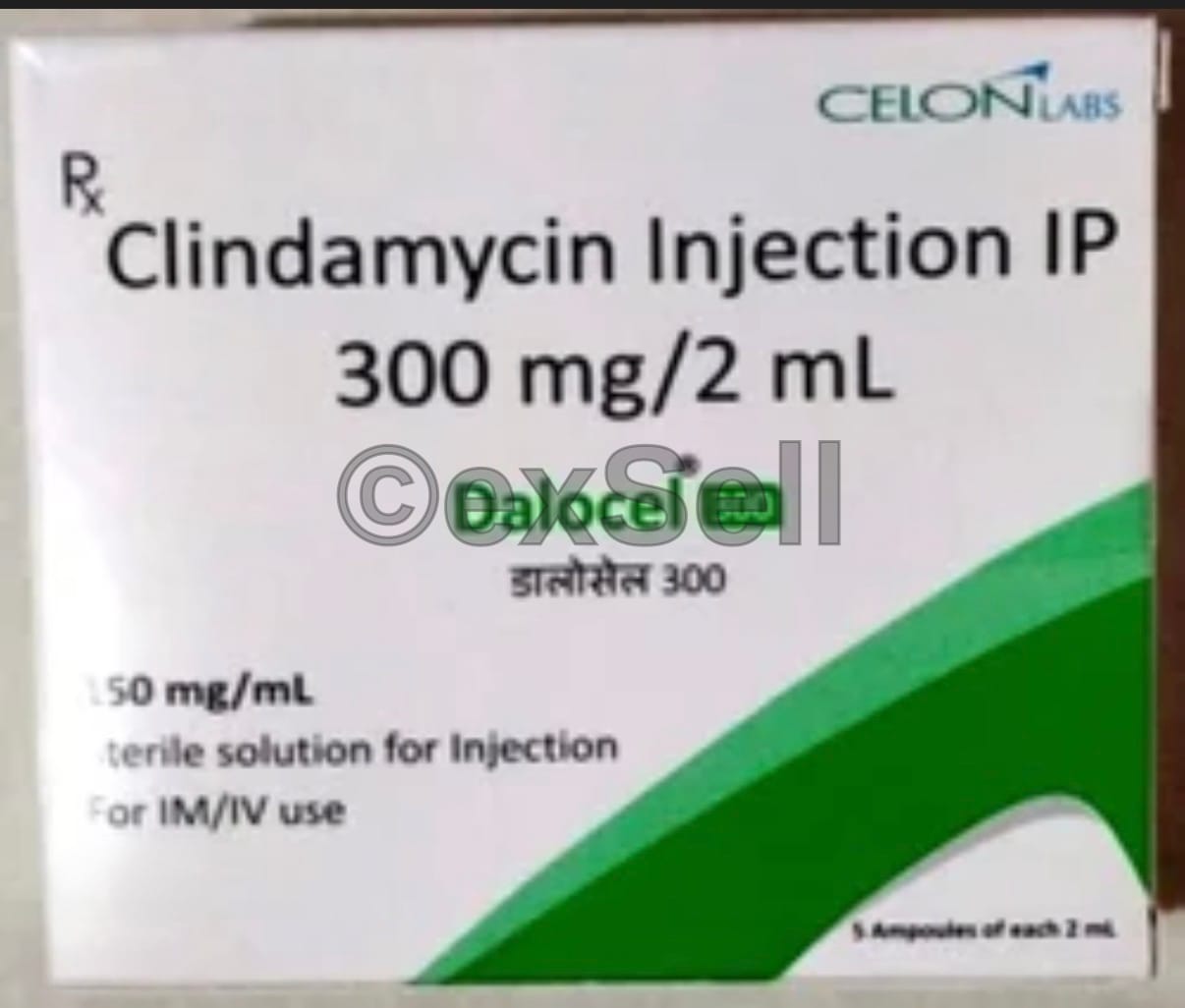 Dalocel 300mg Injection 300mg Injection – Clindamycin (300mg)