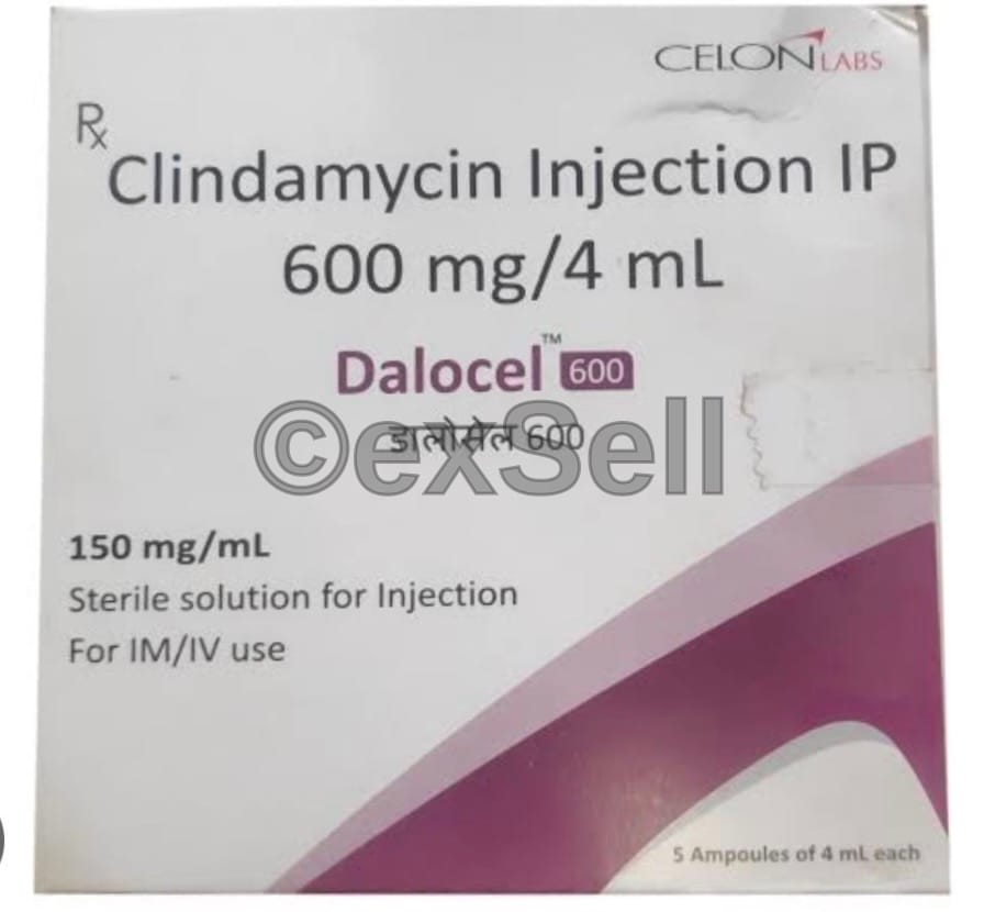 Dalocel 600mg Injection 600 mg Injection – Clindamycin (600mg)