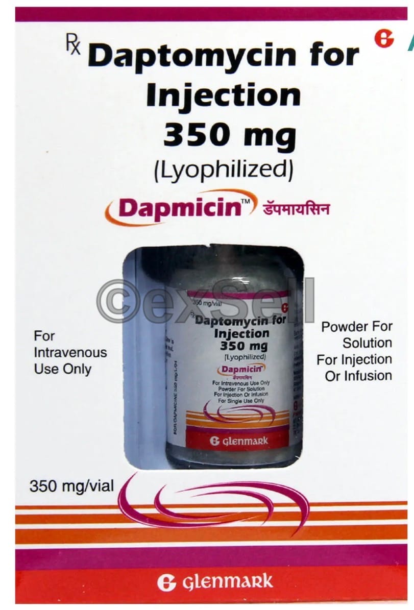 Dapmicin 350mg Injection 350mg Vial – Daptomycin (350mg)