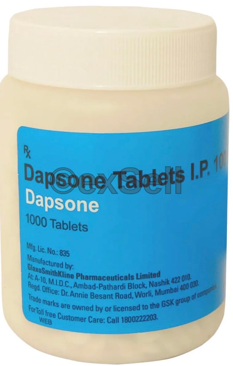 Dapsone 100mg Tablets 100mg Tablet – Dapsone (100mg)