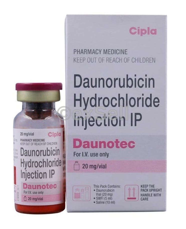 Daunotec 20mg Injection 20 mg Injection – Daunorubicin (20mg)
