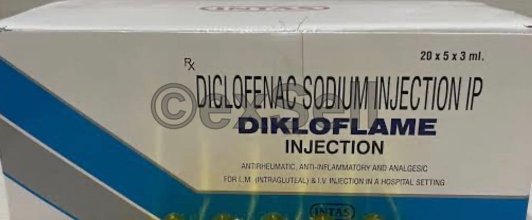 Dikloflame Injection 25mg Injection – Diclofenac (25mg)