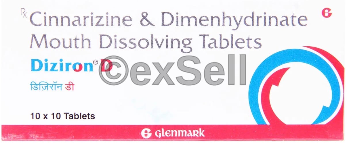 Diziron Tablet 25mg Tablet – Cinnarizine (25mg)