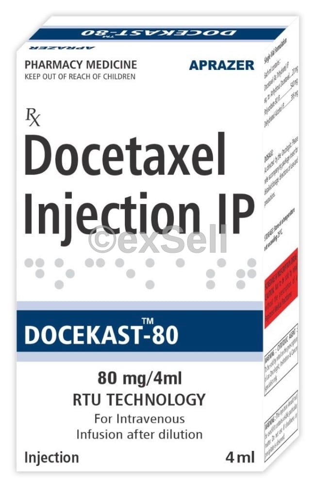 Docekast 80 Injection 80 mg Injection – Docetaxel (80mg)