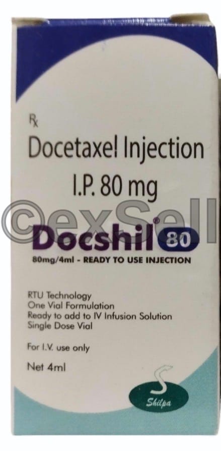 Docshil 80mg Injection 80mg Vial – Docetaxel (80mg)