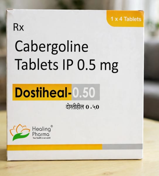 Dostiheal 0.50mg Tablet 0.5mg Tablet – Cabergoline 0.5mg