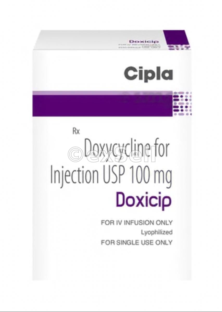 Doxicip Injection 100 mg Injection – Doxycycline (100mg)