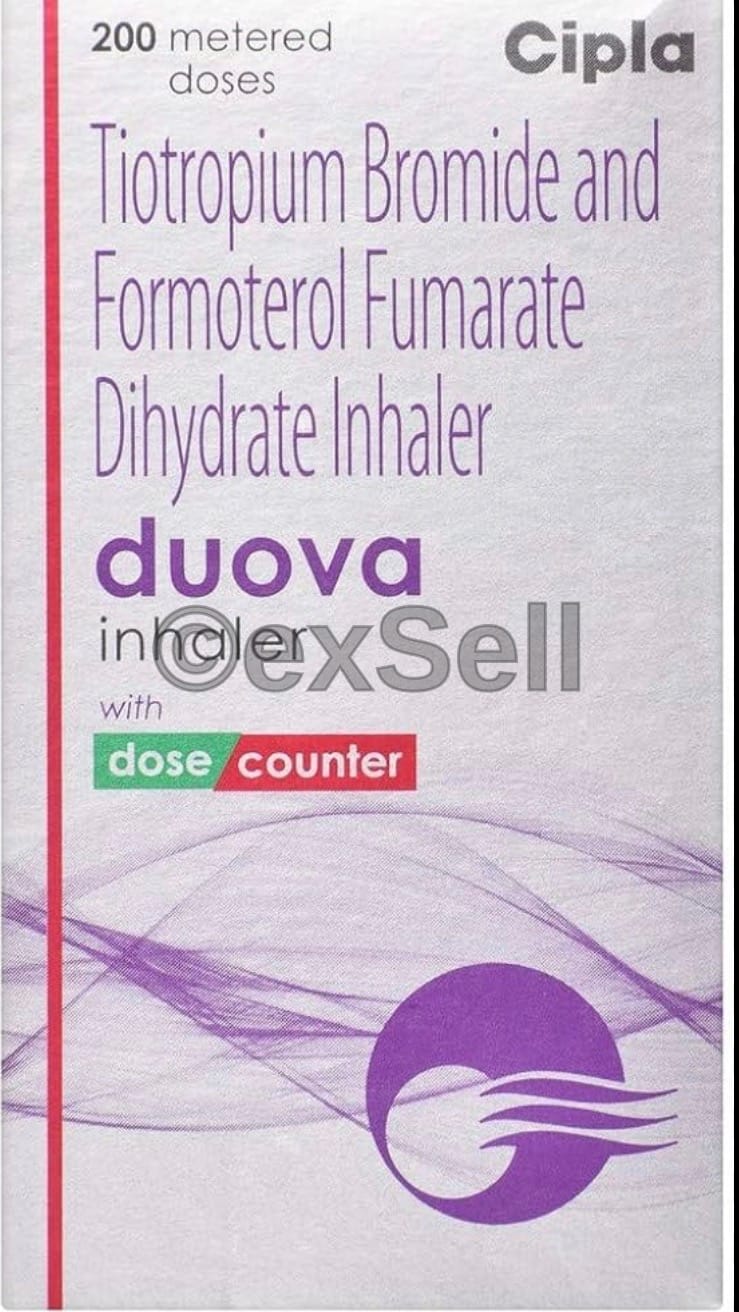Duova Inhaler 6mcg + 9mcg Inhaler – Formoterol (6mcg) + Tiotropium (9mcg)