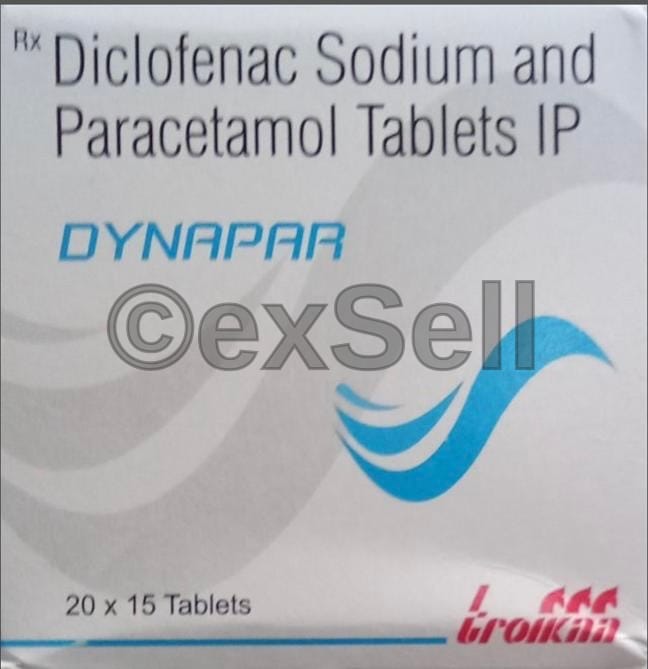 Dynapar Tablet 50 mg + 325 Mg Tablet – Diclofenac (50mg) + Paracetamol (325mg)
