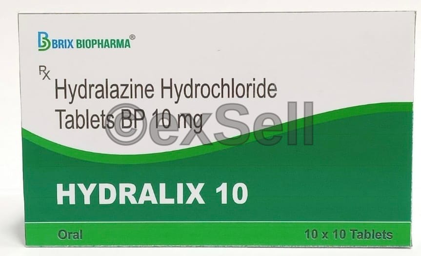 Hydralix Hydrochloride Tablets 10 Mg 10mg Tablets – Hydralazine 10 mg