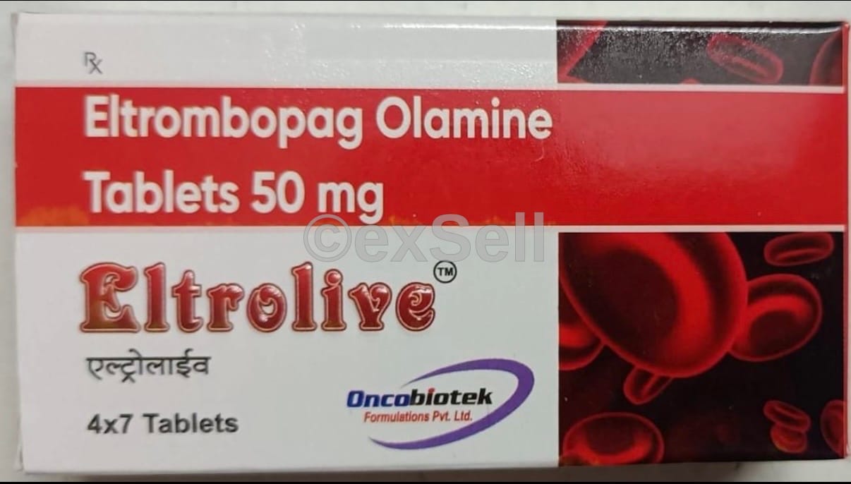 Eltrolive 50 mg 50 mg Tablet – Eltrombopag 50MG