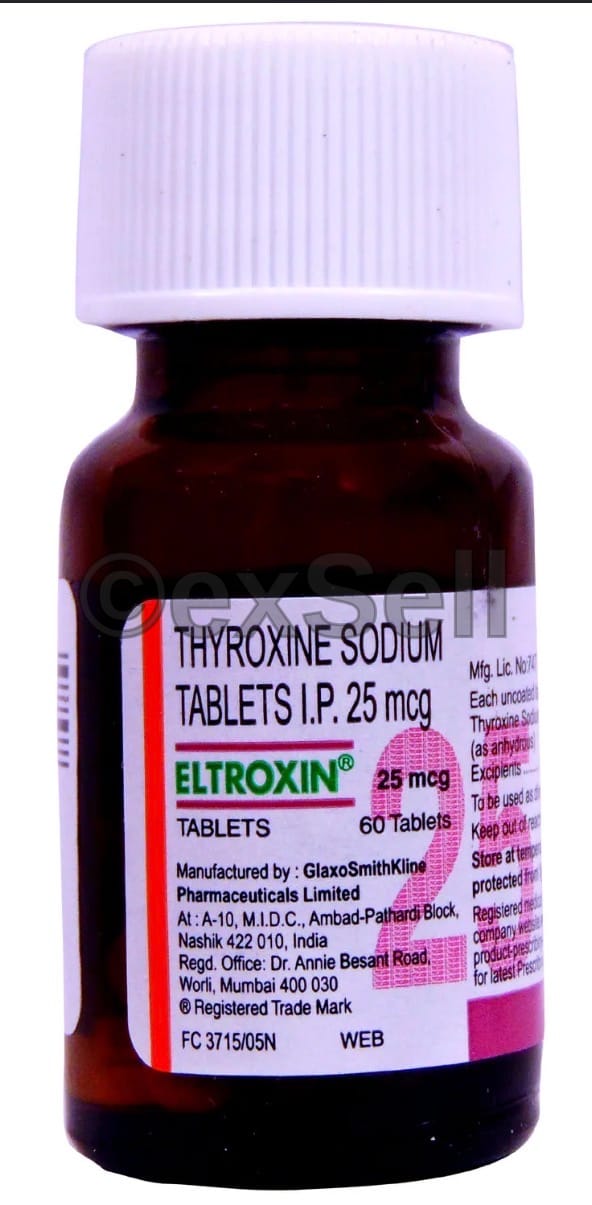 Eltroxin 25mcg Tablet 25mcg Tablet – Thyroxine (25mcg)