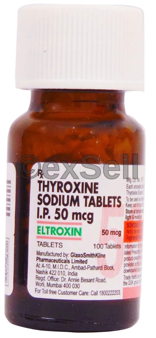 Eltroxin 50mcg Tablet 50mcg Tablet – Thyroxine (50mcg)