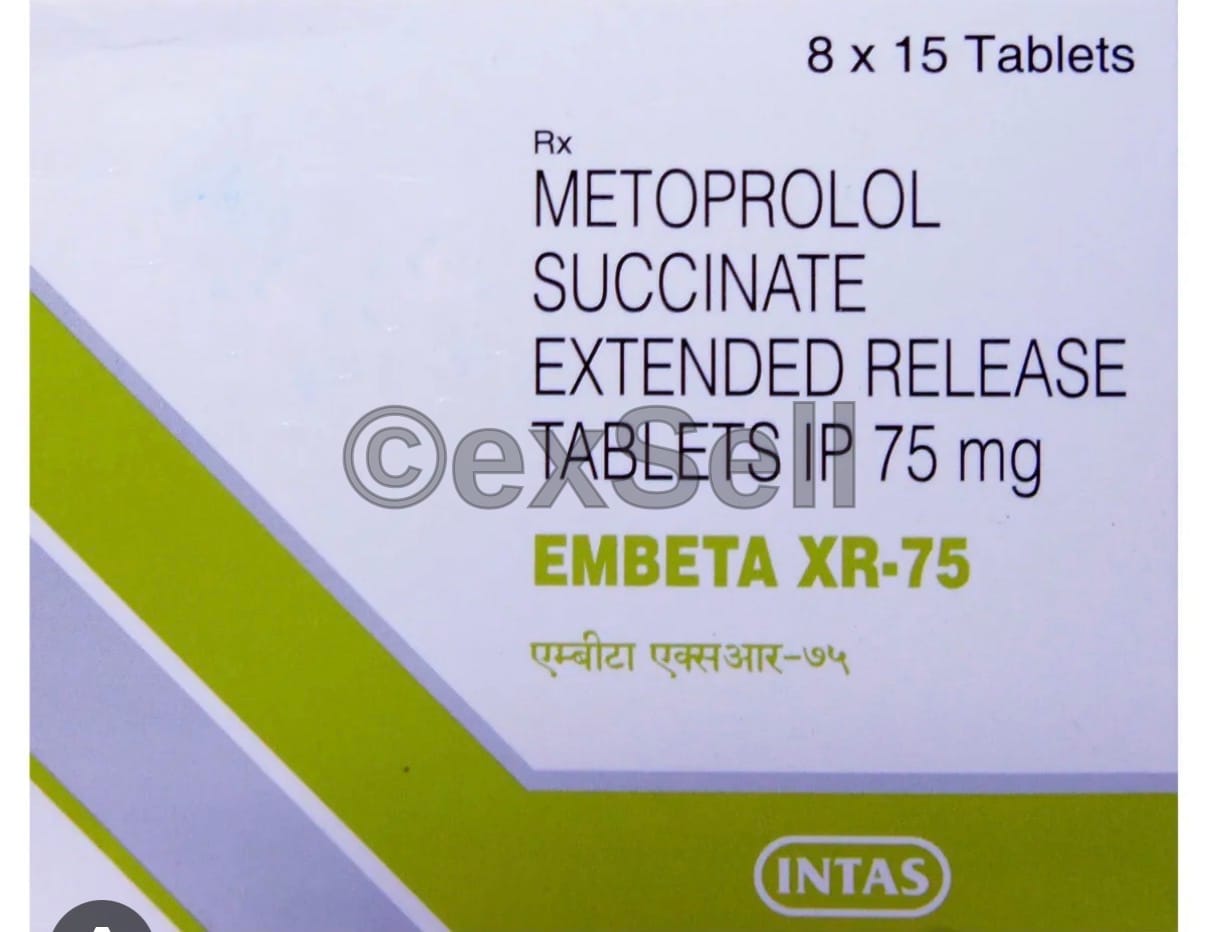 Embeta XR 75mg Tablet 75mg Tablet – Metoprolol Succinate (75mg)