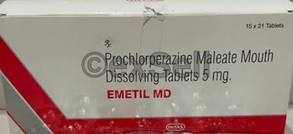 Emetil 5mg Tablet MD 5 mg Tablet – Prochlorperazine (5mg)