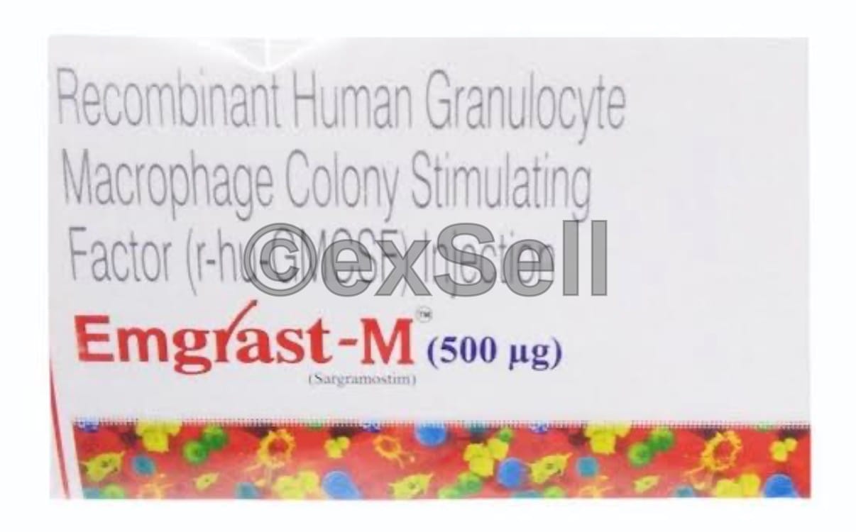 Emgrast M 500mcg Injection 500mcg Injection – Sargramostim (500mcg)