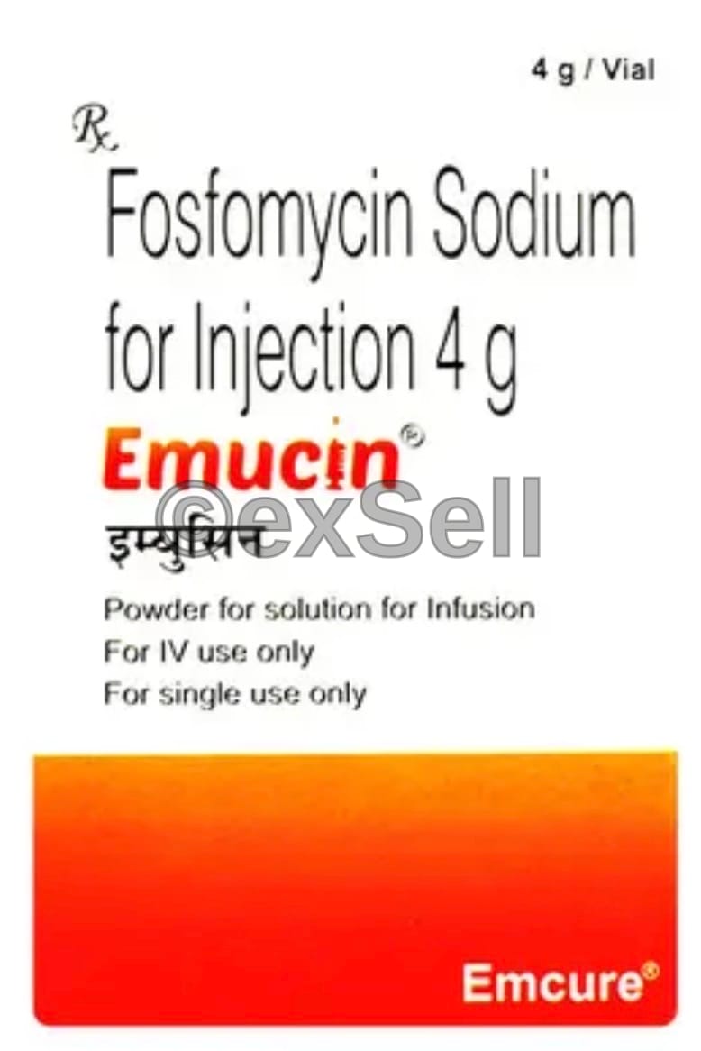 Emucin 4gm Injection 4 gm Injection – Fosfomycin 4gm