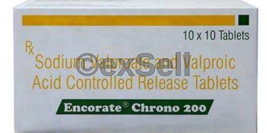 Encorate Chrono 200 Tablet 133.5mg +58mg Tablet – Sodium Valproate (133.5mg) + Valproic Acid (58mg)
