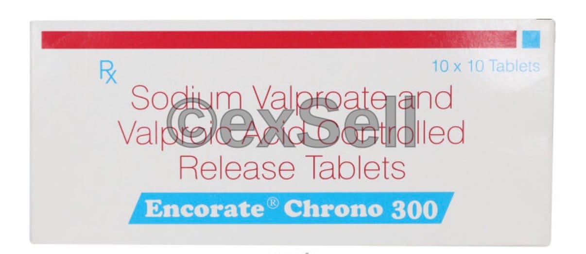 Encorate Chrono 300 Tablet 200mg + 87mg Tablet – Sodium Valproate (200mg) + Valproic Acid (87mg)