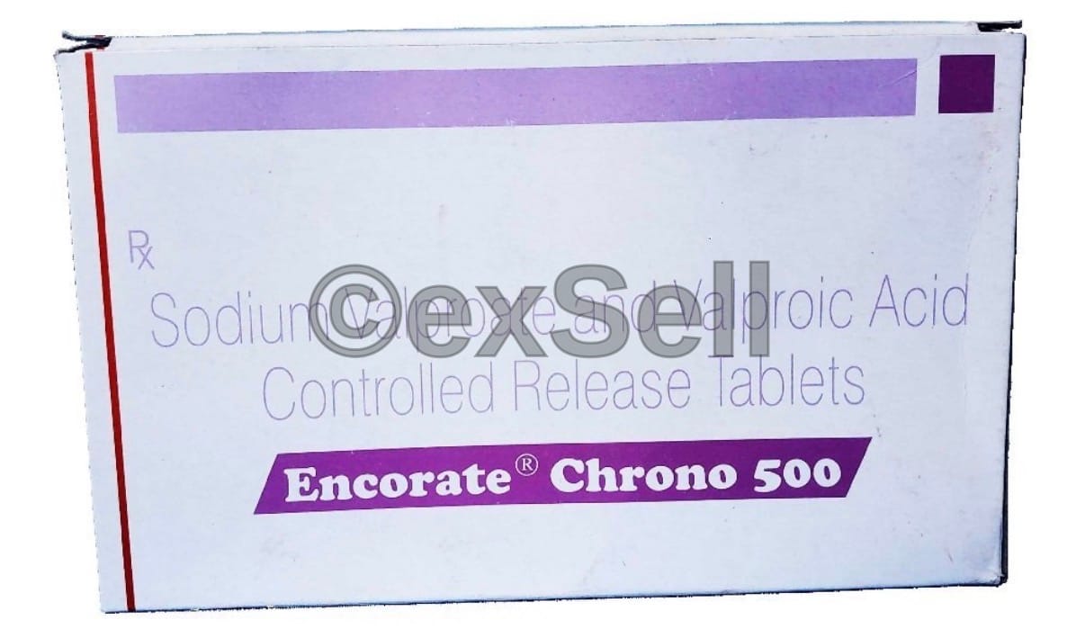 Encorate Chrono 500 Tablet 333mg +145mg Tablet – Sodium Valproate (333mg) + Valproic Acid (145mg)