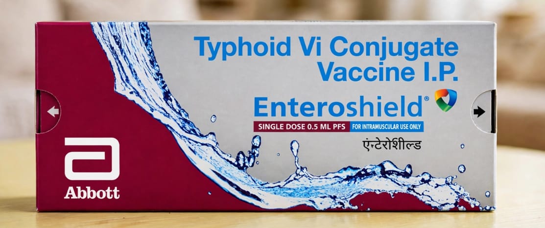 Enteroshield Vaccine 25mcg/0.5ml Pre-Filled Syringe – Vi-Capsular Polysaccharide of S. typhi Ty2 conjugated to Tetanus Toxoid 25mcg